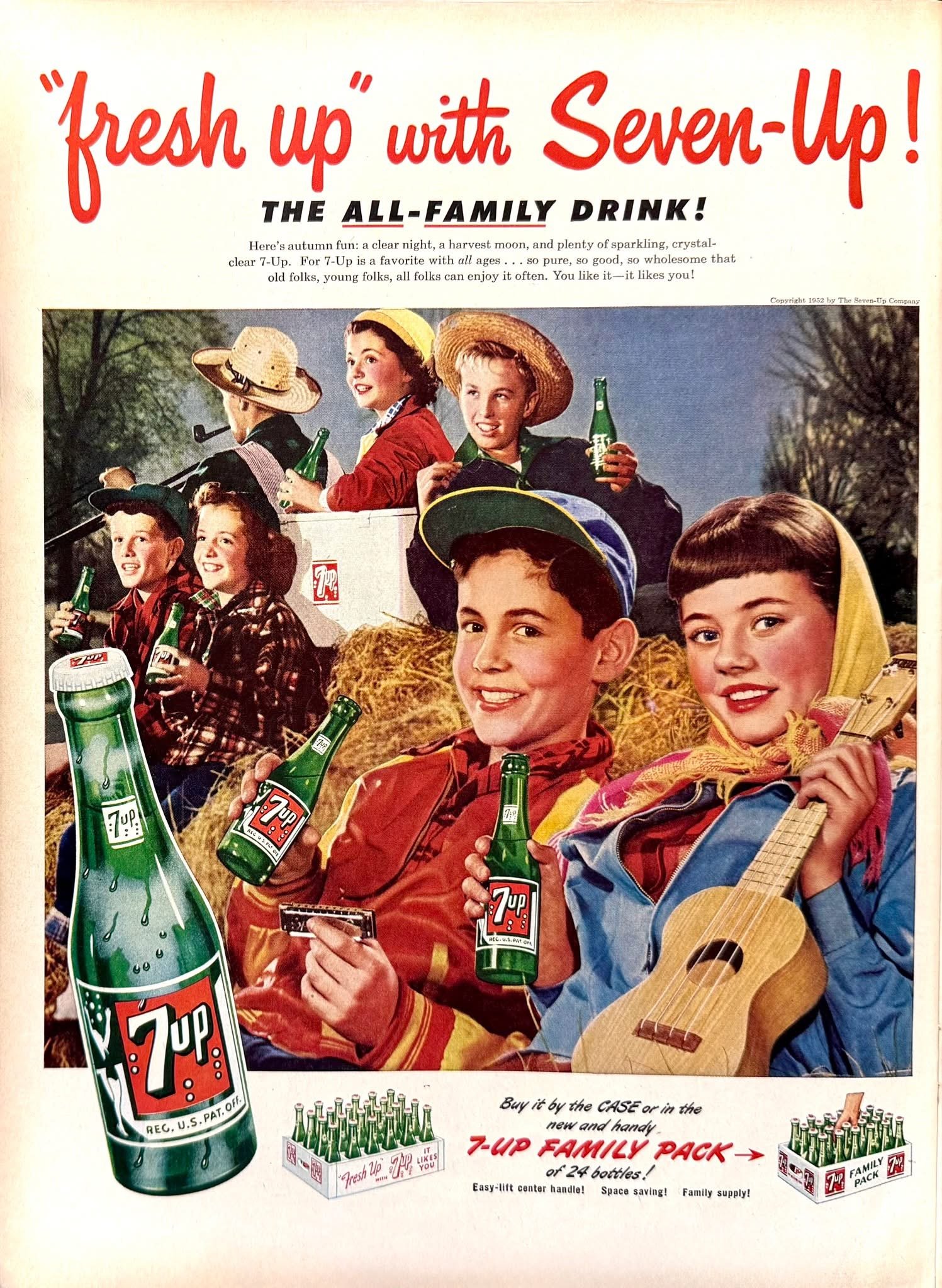 7UP عام 1952… عندما كان الإعلان يبيع لحظة عائلية